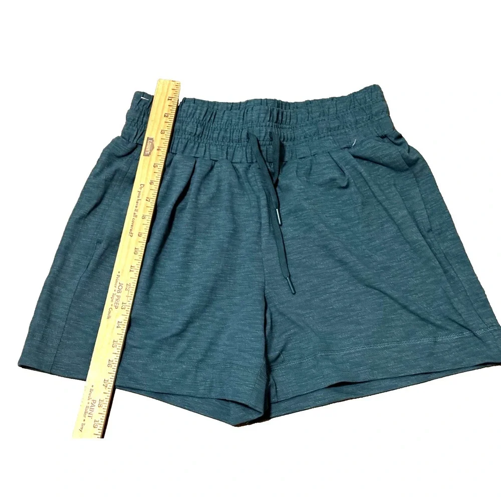 Mondetta Teal Blue Active Performance Drawstring Shorts Side Pockets Size‎ M